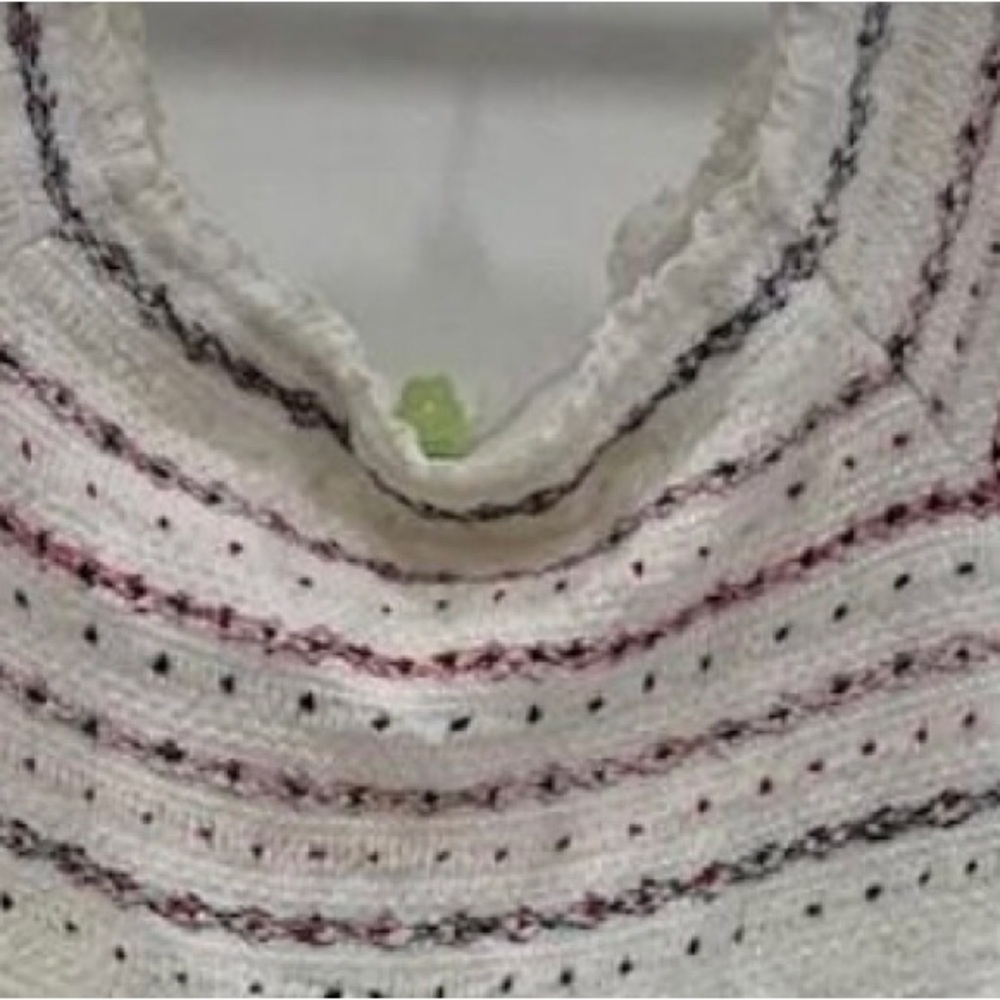 FARM Rio Smocked Off-Shoulder White Dress with Pastel Stripes - Picture 8 of 12
